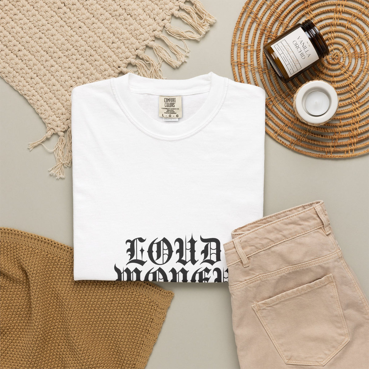 LOUD MONEY URBAN — Front Row Tee (Onyx / White)