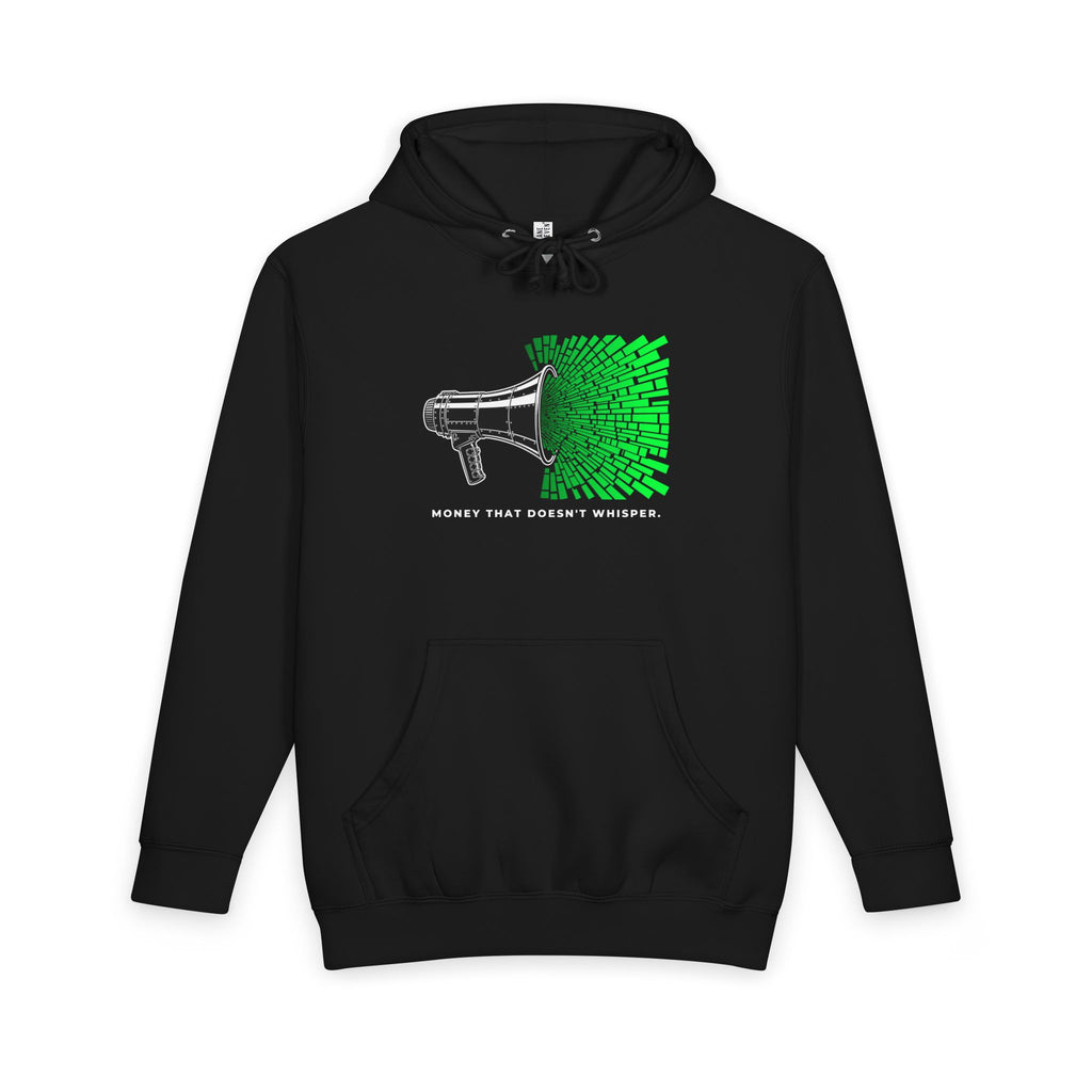 LOUD MONEY URBAN — Doesn't Whisper Graphic Hoodie (Onyx)