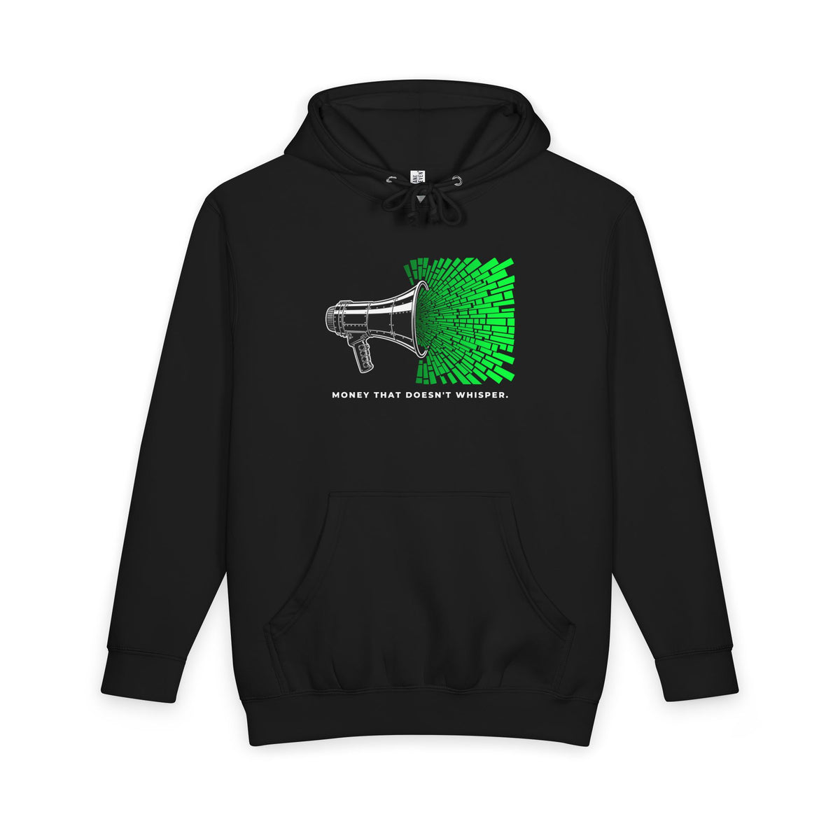 LOUD MONEY URBAN — Doesn't Whisper Graphic Hoodie (Onyx)