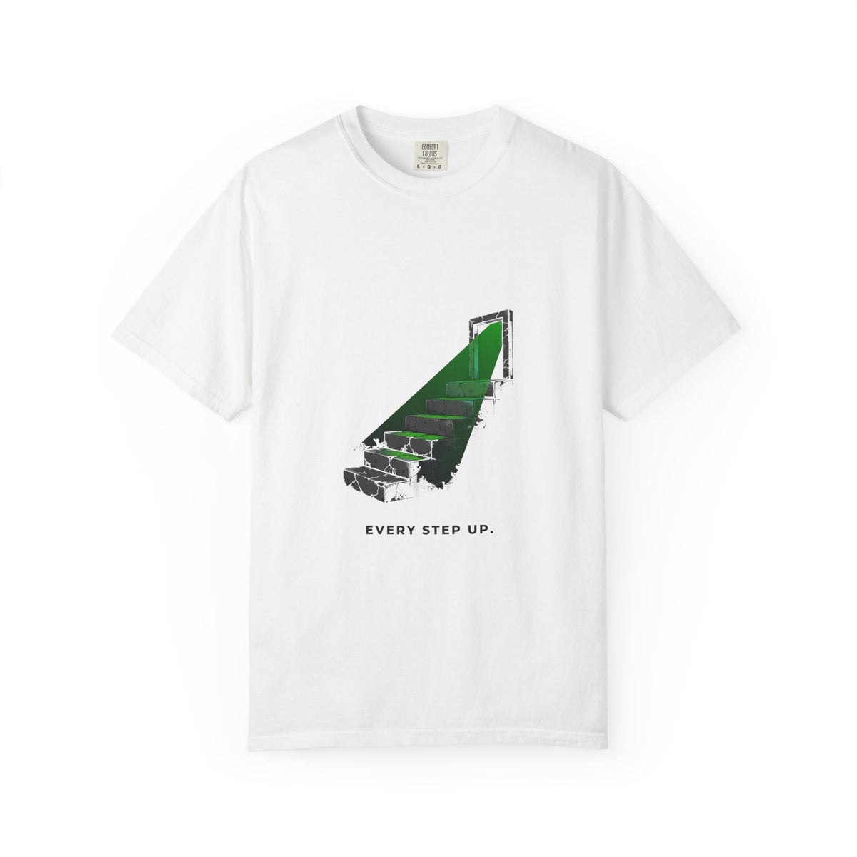 LOUD MONEY URBAN — The Staircase Graphic Tee (Onyx / White)