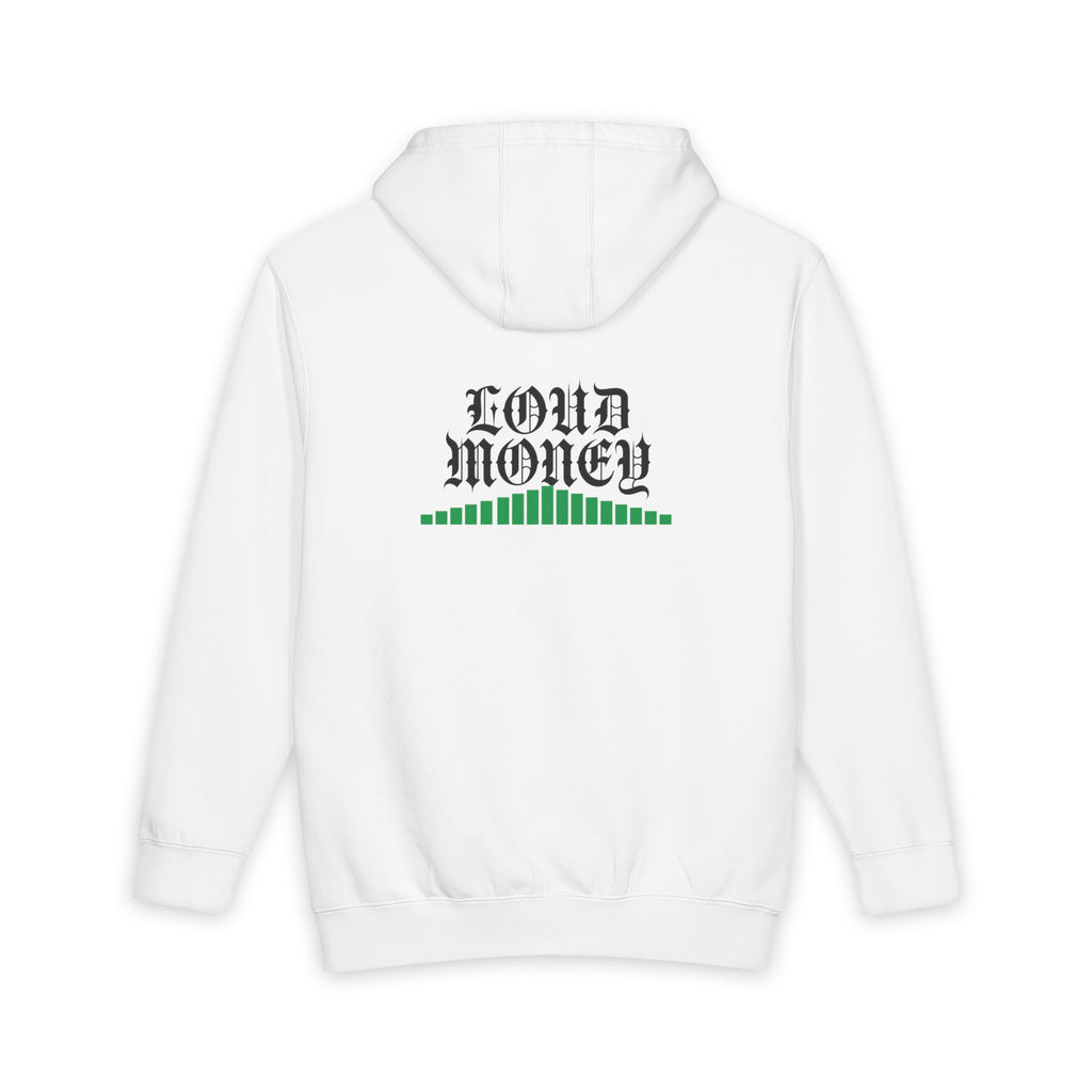 LOUD MONEY URBAN — Max Volume Heavyweight Hoodie (Onyx / White)