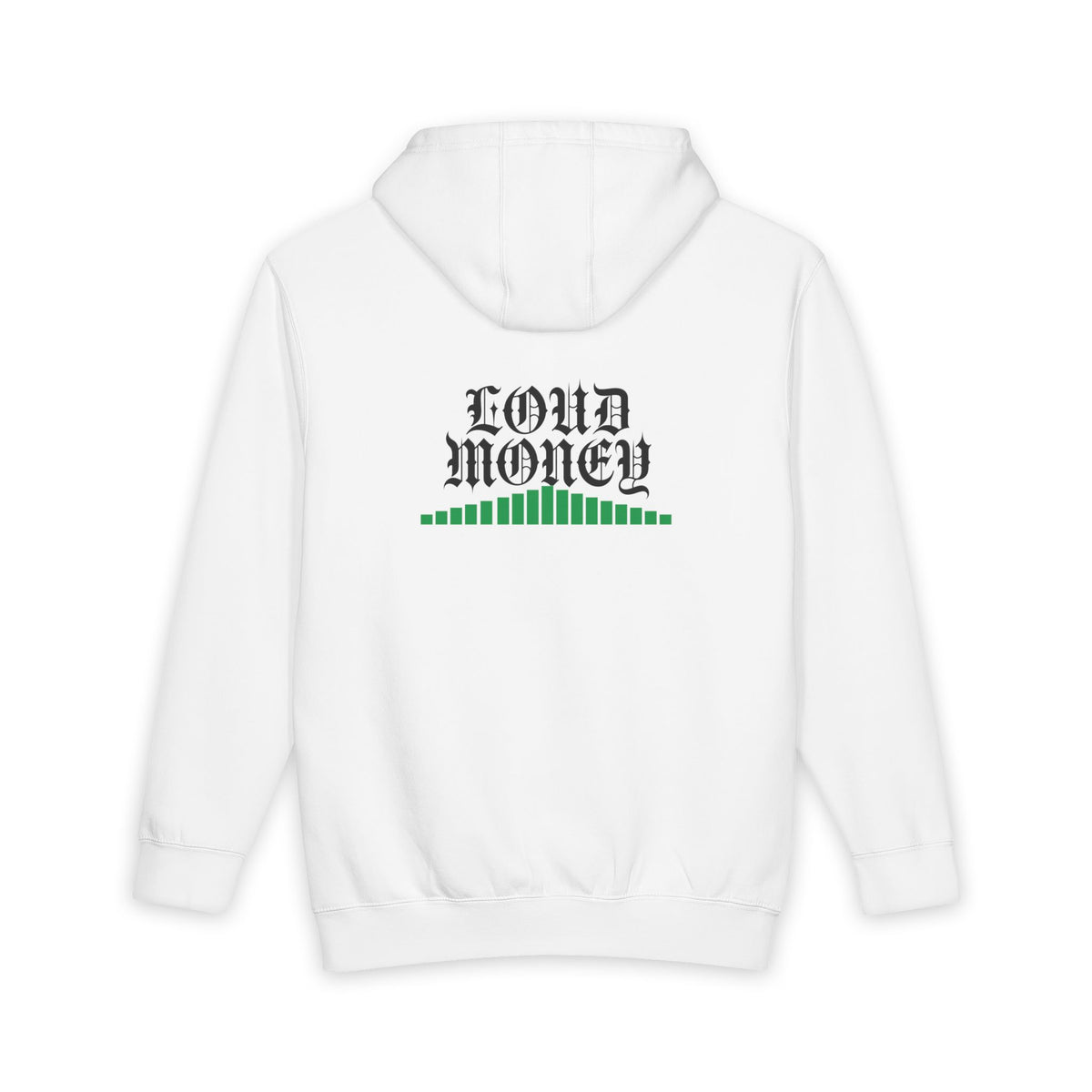 LOUD MONEY URBAN — Max Volume Heavyweight Hoodie (Onyx / White)