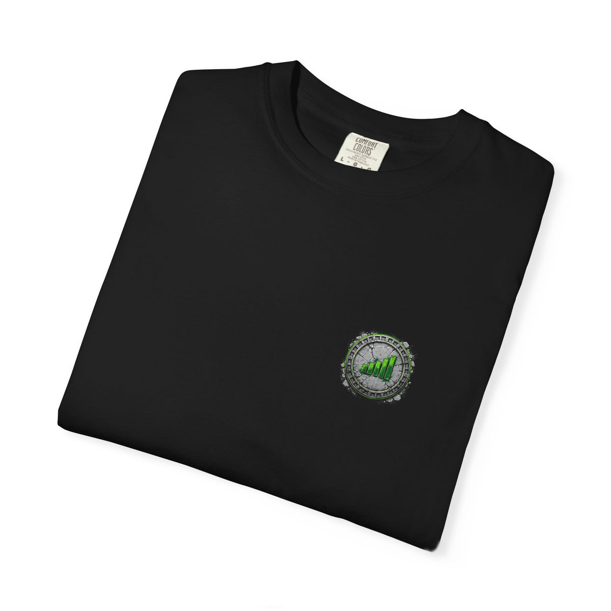 LOUD MONEY URBAN — Concrete Coin Badge Tee (Onyx)