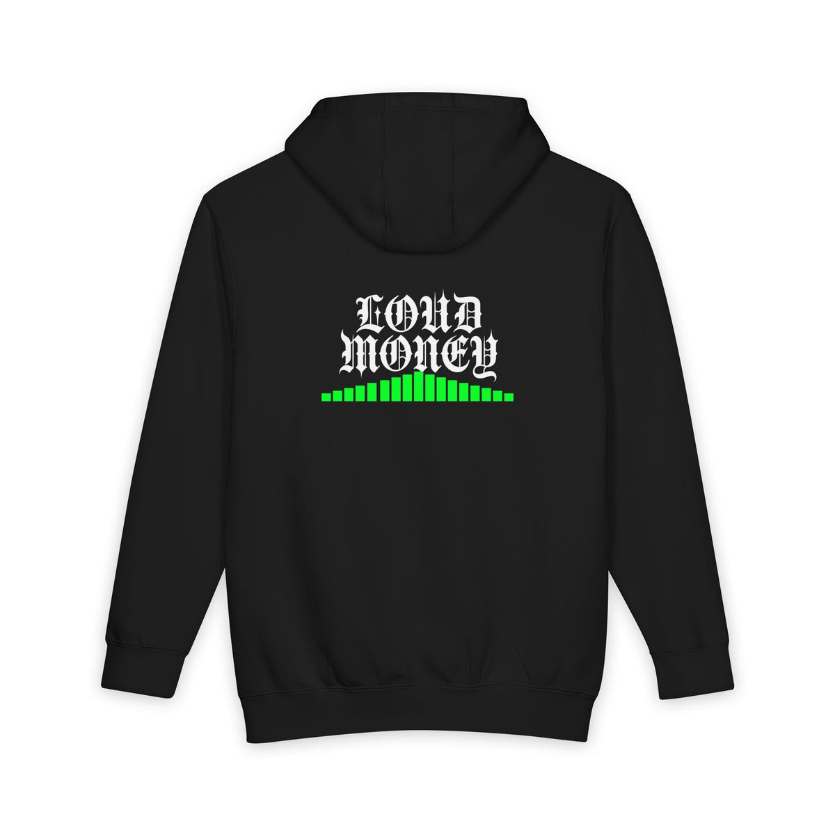 LOUD MONEY URBAN — Max Volume Heavyweight Hoodie (Onyx / White)