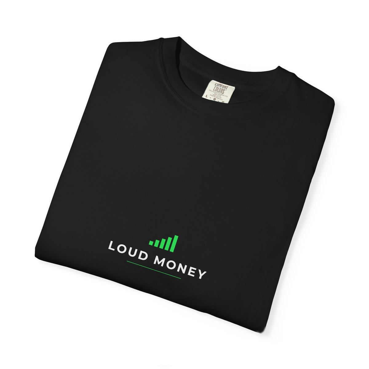 LOUD MONEY — Essential Tee, Chest Lockup (Onyx / White)
