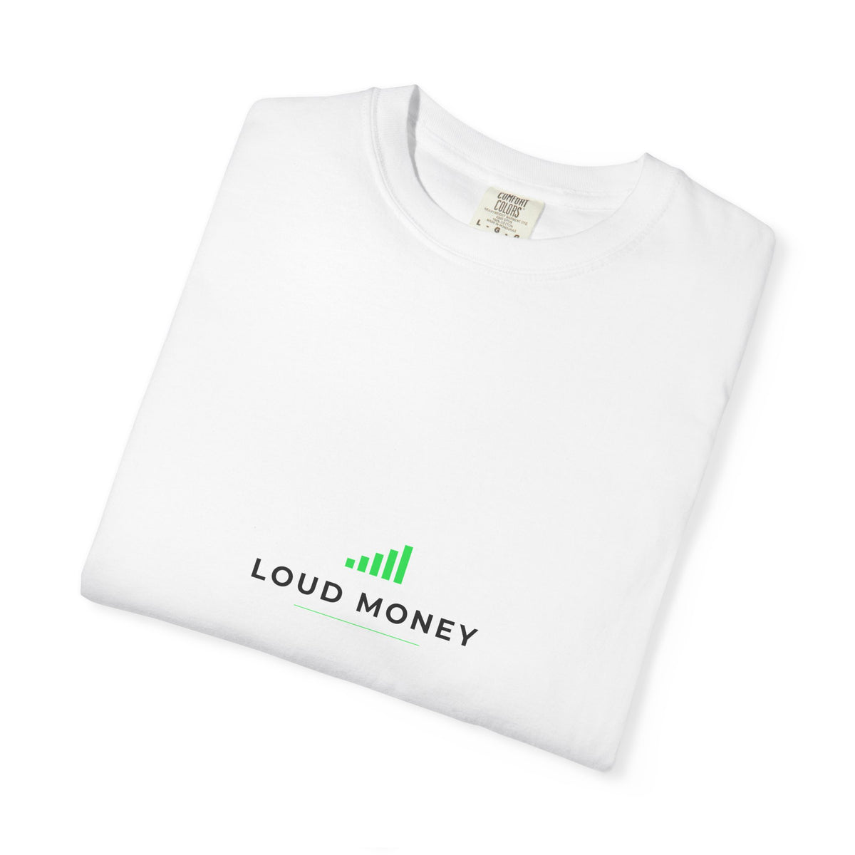 LOUD MONEY — Essential Tee, Chest Lockup (Onyx / White)