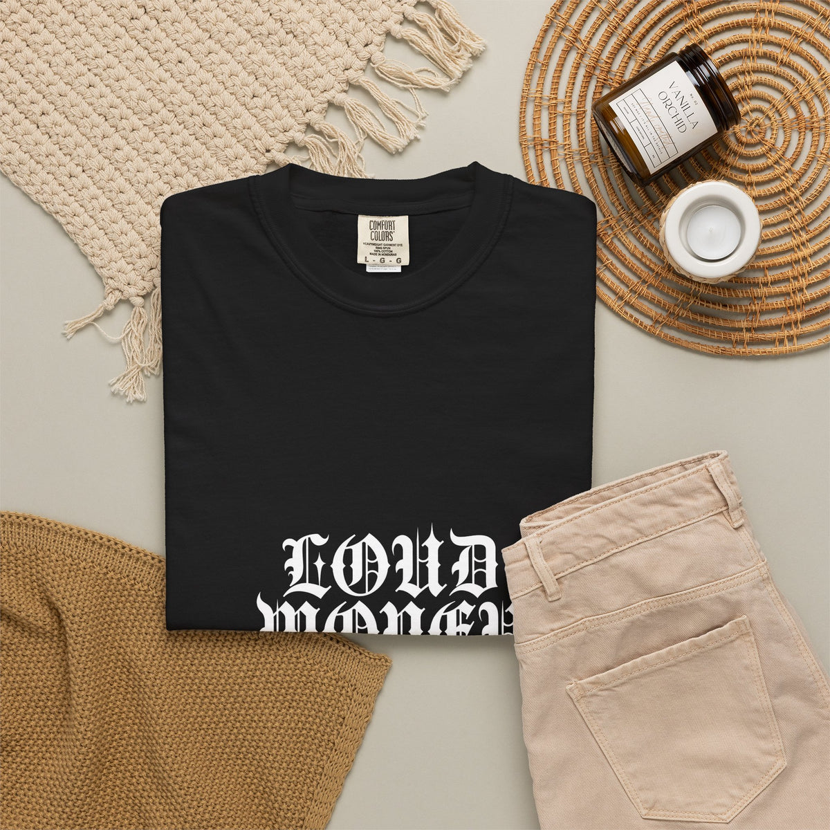 LOUD MONEY URBAN — Front Row Tee (Onyx / White)