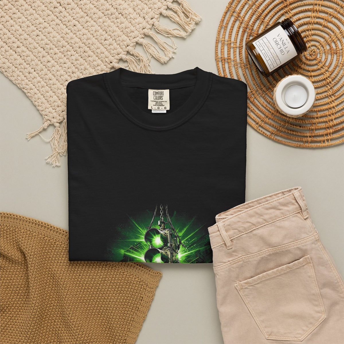 LOUD MONEY URBAN — Green Lights Only Graphic Tee (Onyx)